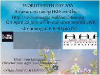 Aaf Event Earth Day 22 April