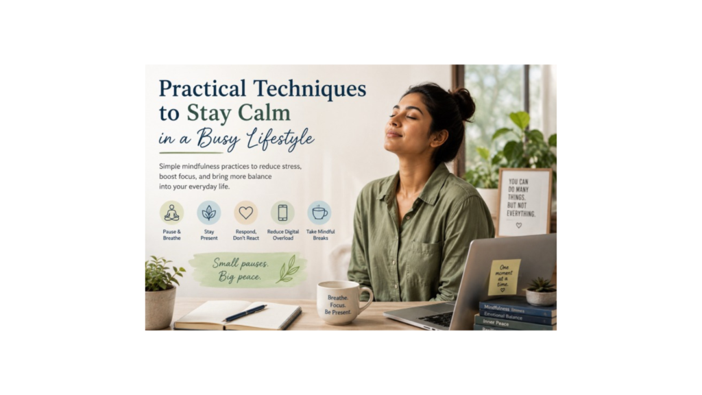 Practical Techniques to Stay Calm in a Busy Lifestyle