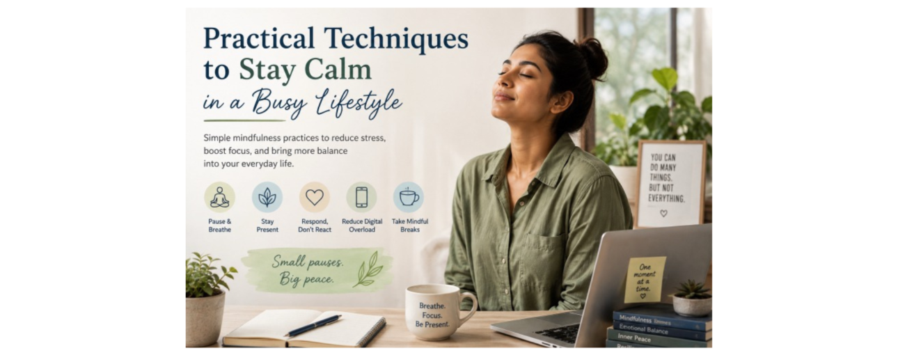 Practical Techniques to Stay Calm in a Busy Lifestyle 1 Mindfulness for Stress Relief